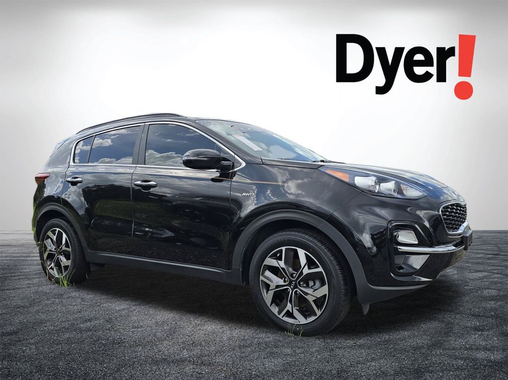 Black Cherry Pearl 2022 Kia Sportage SUV / Crossover All-Wheel Drive 6-Speed Automatic Overdrive