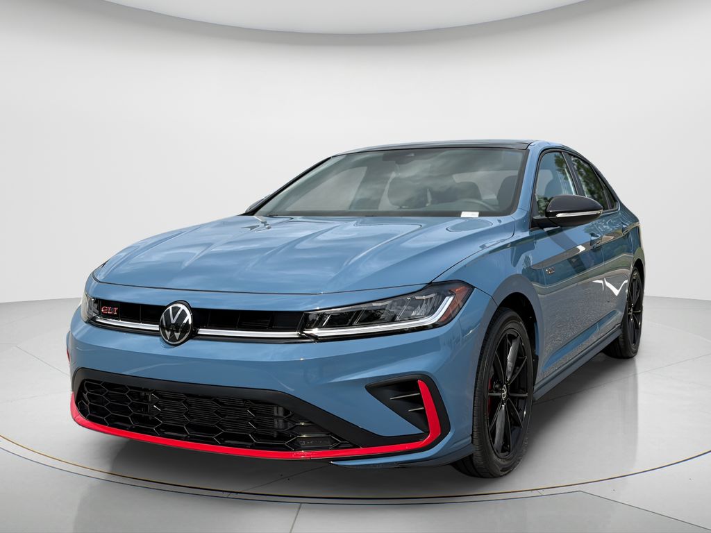 Blue 2026 Volkswagen Jetta GLI Sedan Front-Wheel Drive 6-Speed Manual