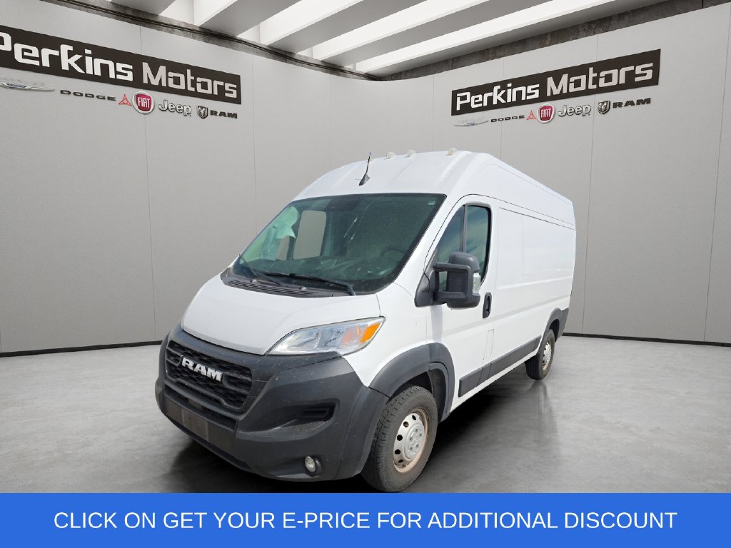 Bright White Clearcoat 2023 RAM ProMaster Van Front-Wheel Drive 9-Speed Automatic