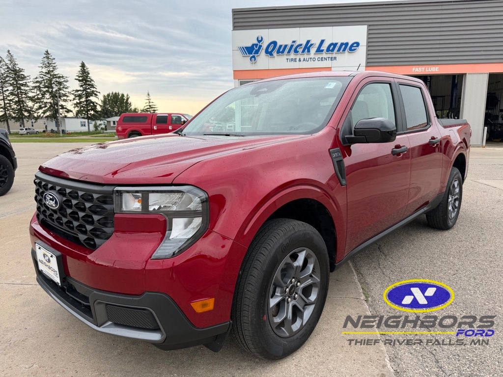 Ruby Red Metallic Tinted Clearcoat 2025 Ford Maverick Pickup Truck All-Wheel Drive 8-Speed Automatic