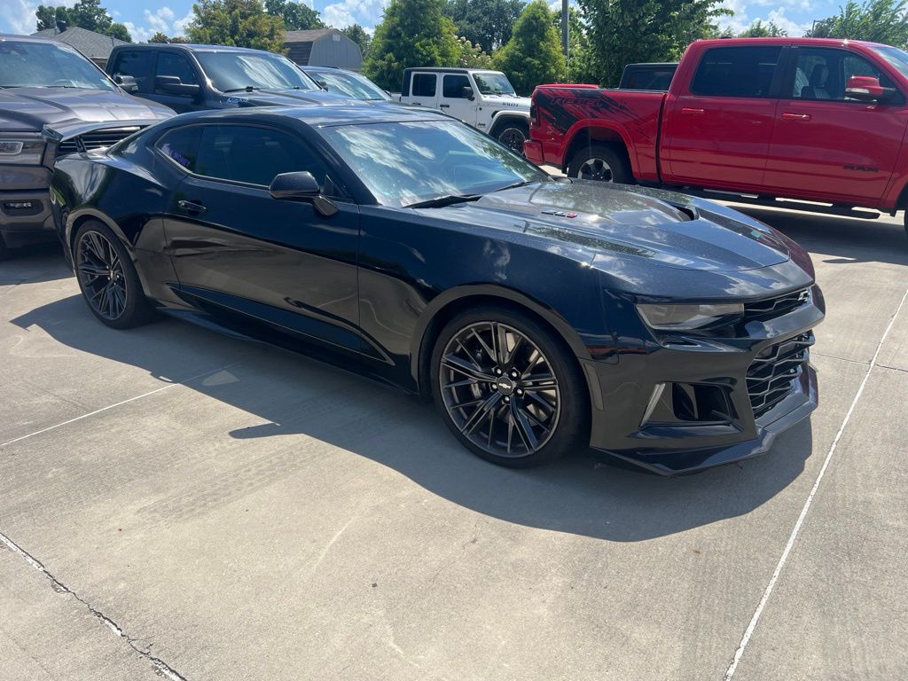 Black 2017 Chevrolet Camaro ZL1 Coupe RWD Coupe Rear-Wheel Drive Automatic