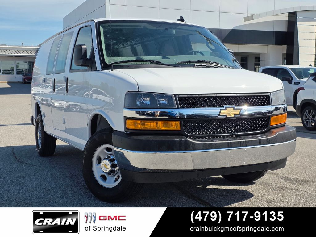 Summit White 2024 Chevrolet Express Cargo Van Rear-Wheel Drive 8-Speed Automatic Overdrive