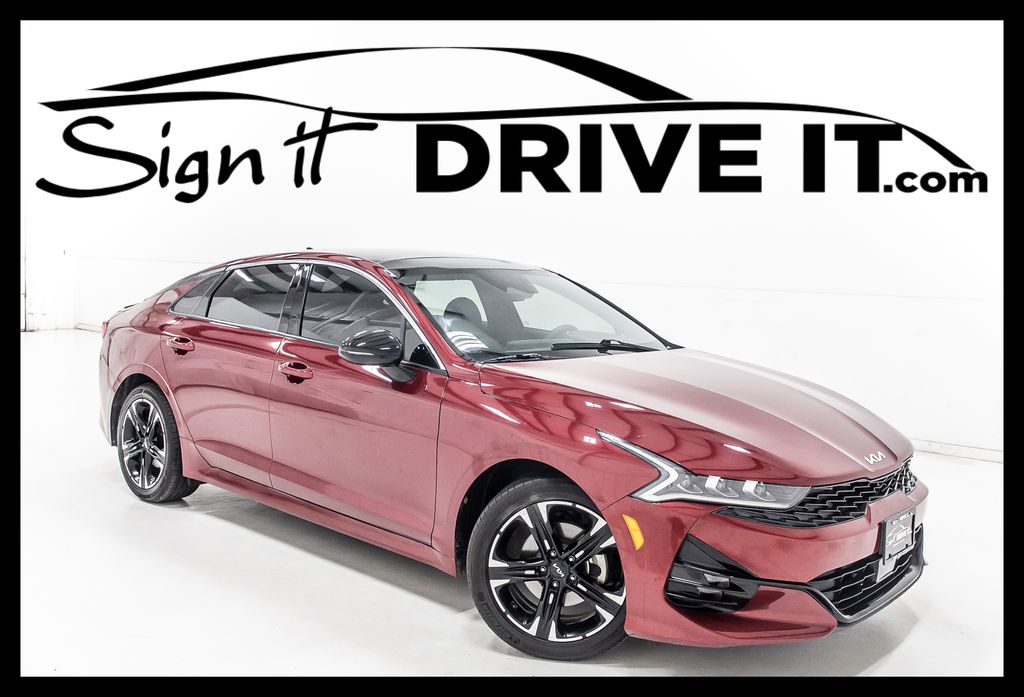 Passion Red 2023 Kia K5 GT-Line FWD Sedan Front-Wheel Drive 8-Speed Automatic