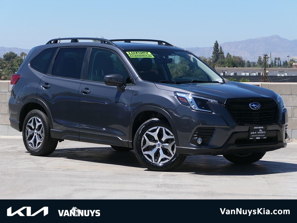 Gray Metallic 2023 Subaru Forester SUV / Crossover All-Wheel Drive Continuously Variable Transmission