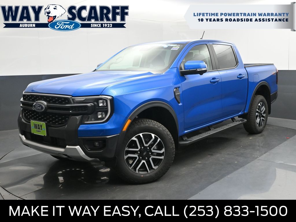 Velocity Blue Metallic 2025 Ford Ranger Pickup Truck Four-Wheel Drive Automatic