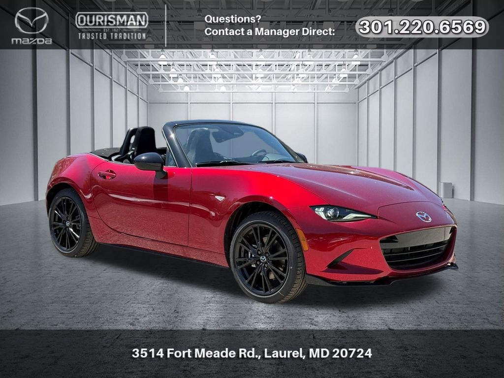 Red Crystal 2026 Mazda MX-5 Miata Convertible Rear-Wheel Drive 6-Speed Manual