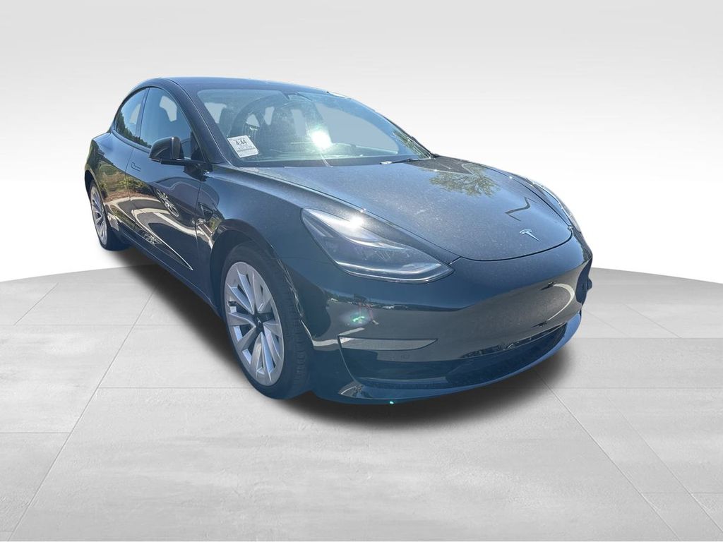 2022 Solid Black Tesla Model 3 Long Range AWD Sedan