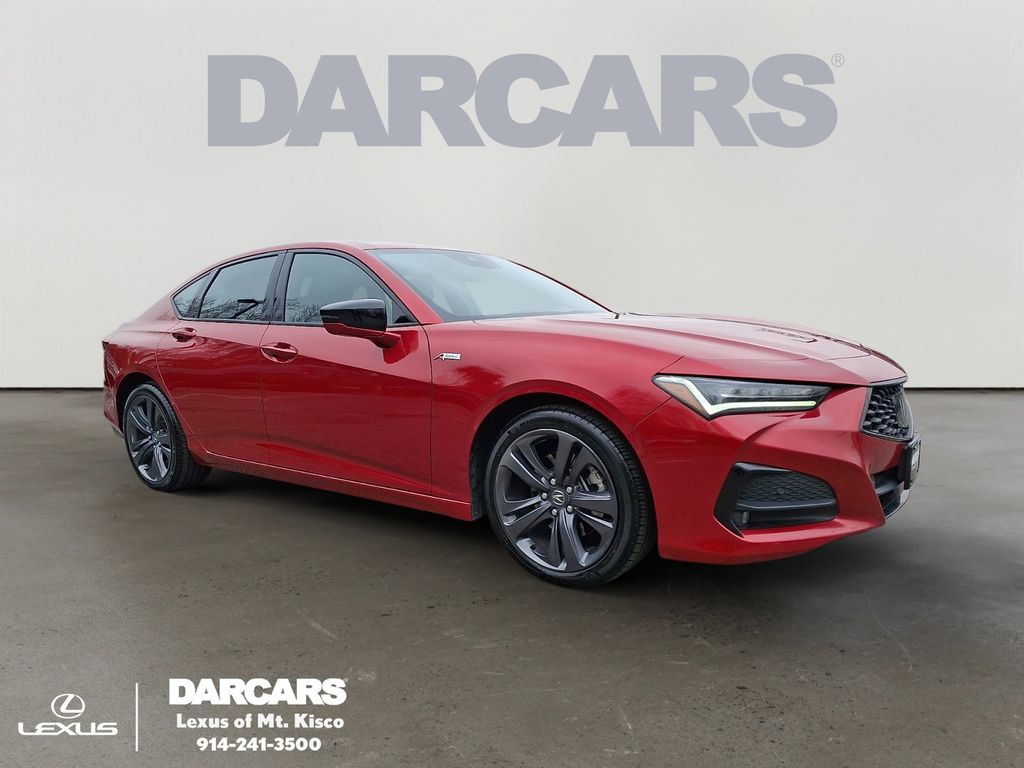 Performance Red Pearl 2023 Acura TLX SH-AWD with A-Spec Package Sedan All-Wheel Drive Automatic