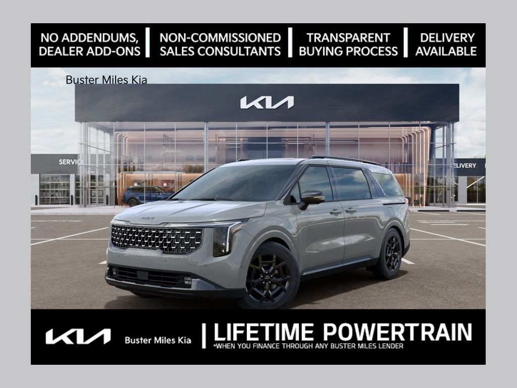 Ceramic Silver 2026 Kia Carnival Hybrid Minivan Front-Wheel Drive 6-Speed Automatic