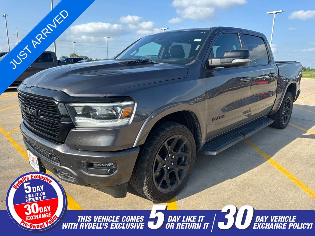 Gray (Granite Crystal Metallic Clearcoat) 2021 RAM 1500 Pickup Truck Four-Wheel Drive 8-Speed Automatic