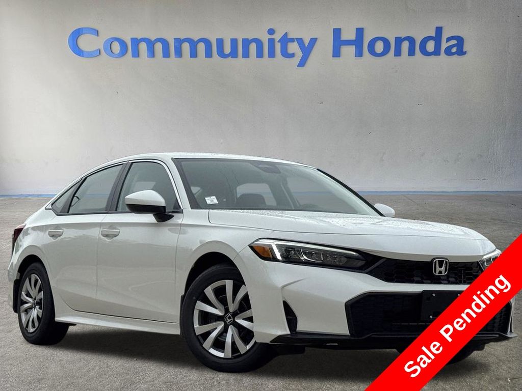 2026 Honda Civic LX White at DeMontrond Ford