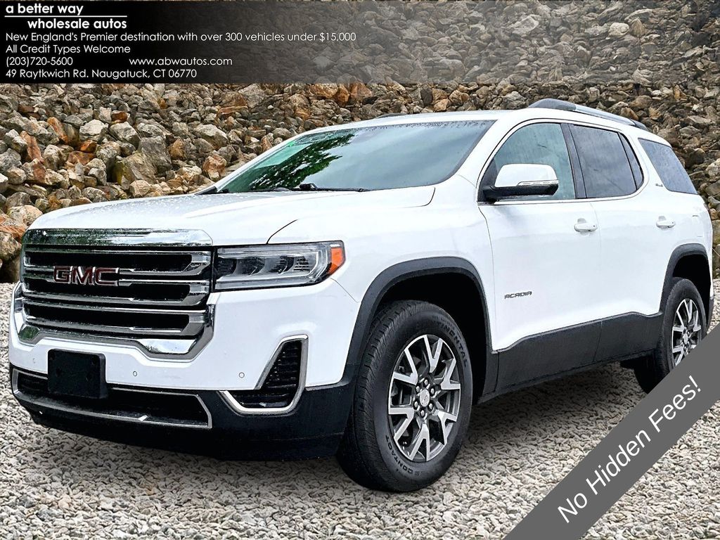 Summit White 2022 GMC Acadia SUV / Crossover Four-Wheel Drive 9-Speed Automatic