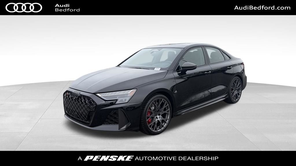 Mythos Black Metallic 2026 Audi RS 3 2.5T quattro Sedan All-Wheel Drive 7-Speed Automatic