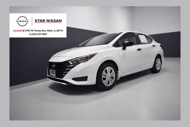 White (Fresh Powder) 2025 Nissan Versa S FWD Sedan Front-Wheel Drive Continuously Variable Transmission