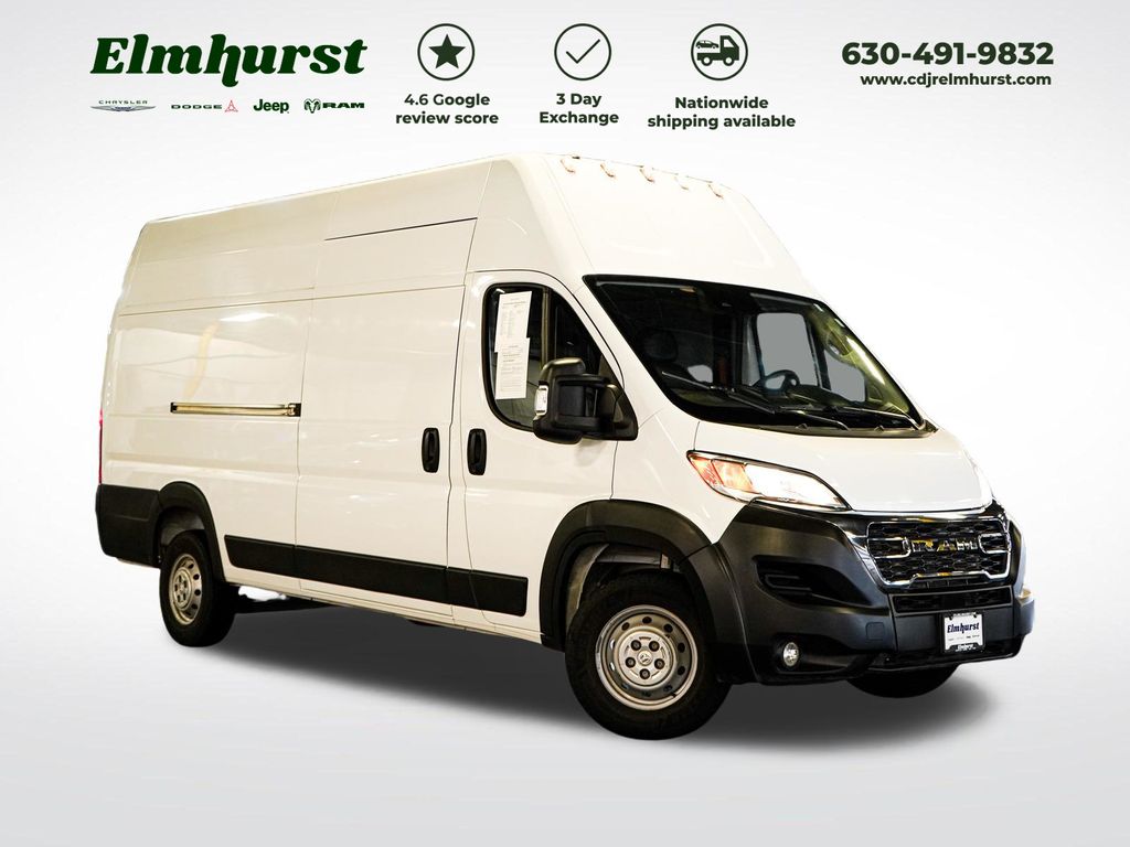 Bright White Clearcoat 2023 RAM ProMaster Van Front-Wheel Drive 9-Speed Automatic