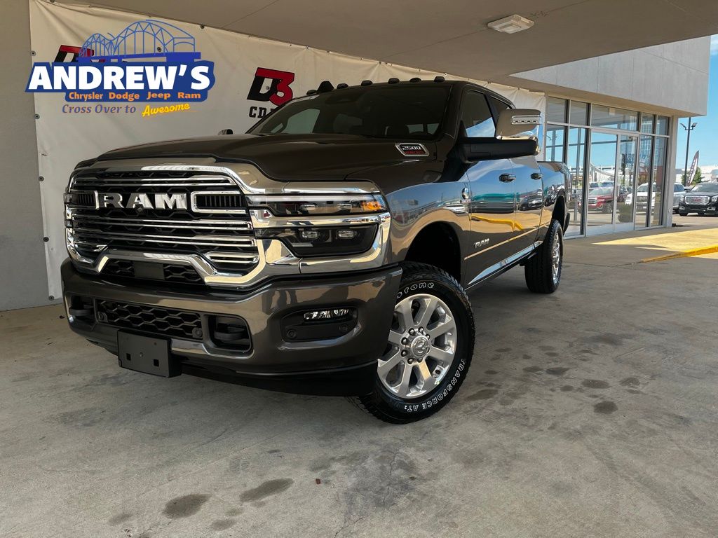 Gray (Granite Crystal Metallic Clearcoat) 2026 RAM 2500 Laramie Crew Cab 4WD Pickup Truck Four-Wheel Drive 8-Speed Automatic