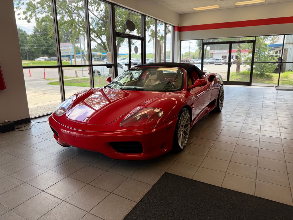 Red 2004 Ferrari 360 Spider Convertible Rear-Wheel Drive 6-Speed Manual