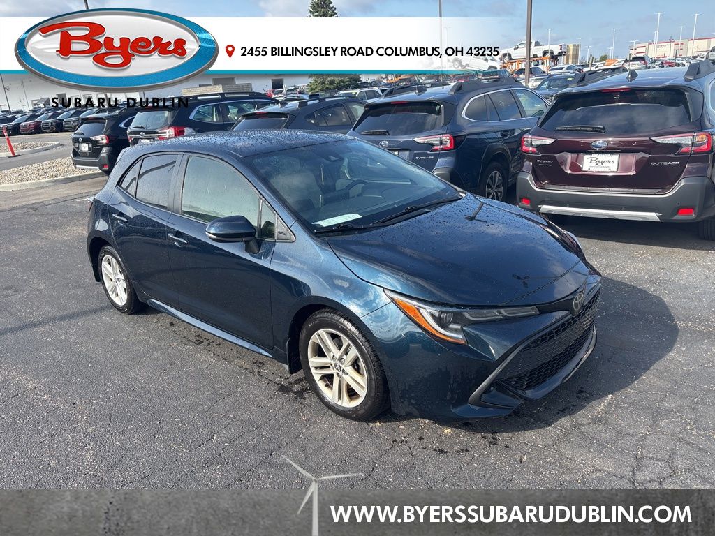 Blue 2019 Toyota Corolla Hatchback SE FWD Hatchback Front-Wheel Drive
