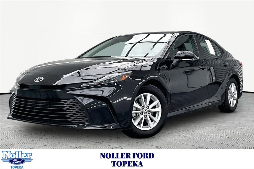Midnight Black Metallic 2025 Toyota Camry Sedan Front-Wheel Drive Continuously Variable Transmission