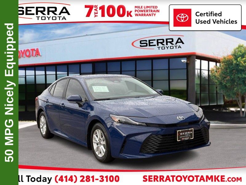 Reservoir Blue 2025 Toyota Camry Sedan Front-Wheel Drive Continuously Variable Transmission
