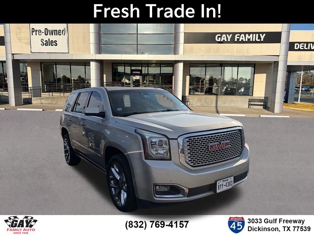 Sparkling Silver Metallic 2017 GMC Yukon Denali SUV / Crossover 4X2 8-Speed Automatic Overdrive