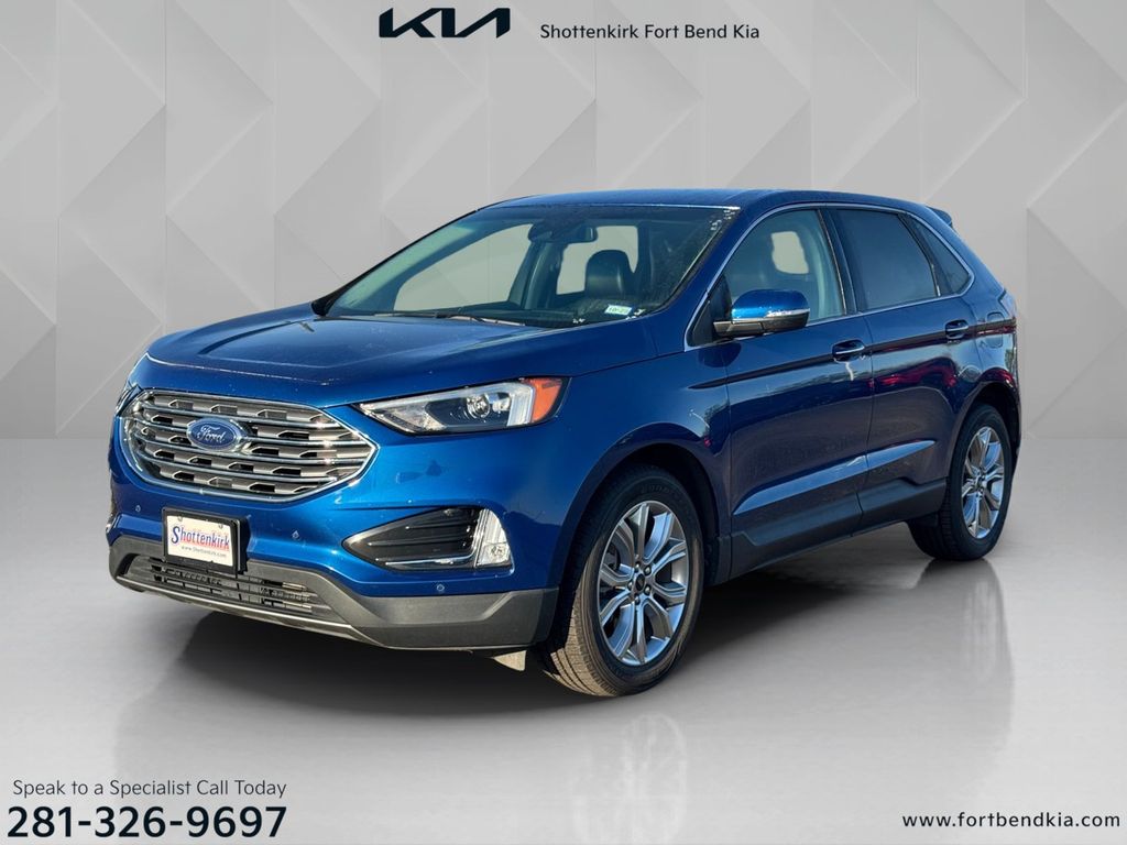 2024 Ford Edge Titanium Blue at North Houston Mitsubishi