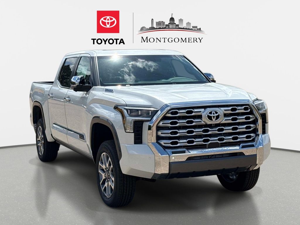 White (Wind Chill Pearl) 2026 Toyota Tundra Hybrid 1794 Edition HV CrewMax Cab 4WD Pickup Truck Four-Wheel Drive Automatic