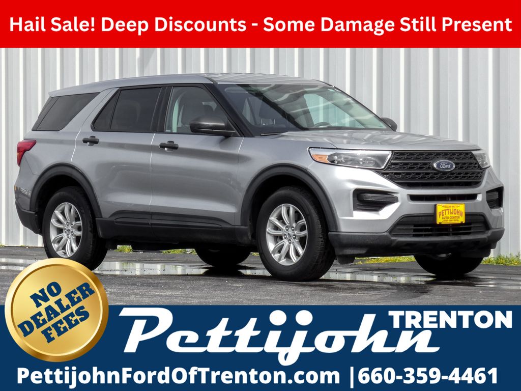 Silver Metallic 2021 Ford Explorer SUV / Crossover All-Wheel Drive Automatic