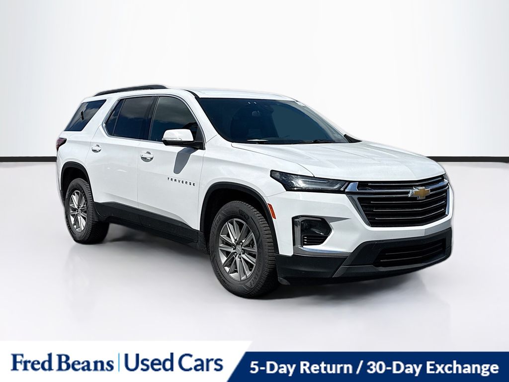 Summit White 2023 Chevrolet Traverse LT Leather AWD SUV / Crossover Four-Wheel Drive 9-Speed Automatic