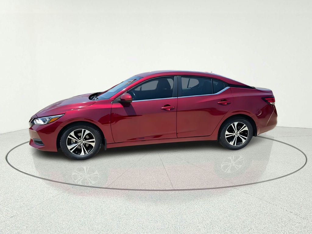 2023 Nissan Sentra SV Red at Texan Dodge Chrysler Jeep Ram
