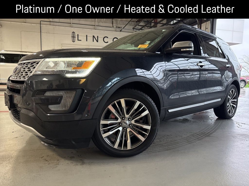 Smoked Quartz Metallic Tinted Clearcoat 2017 Ford Explorer Platinum AWD SUV / Crossover All-Wheel Drive 6-Speed Automatic