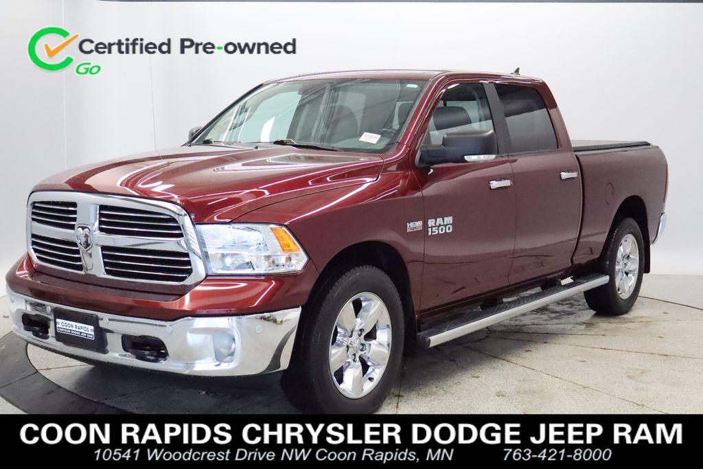 Delmonico Red Pearlcoat 2017 RAM 1500 Big Horn Crew Cab 4WD Pickup Truck Four-Wheel Drive 8-Speed Automatic
