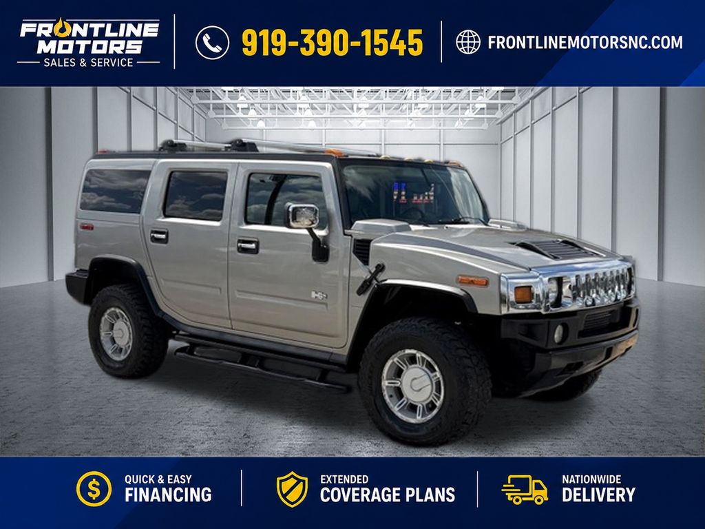 Pewter Metallic 2003 Hummer H2 SUV / Crossover Four-Wheel Drive 4-Speed Automatic Overdrive