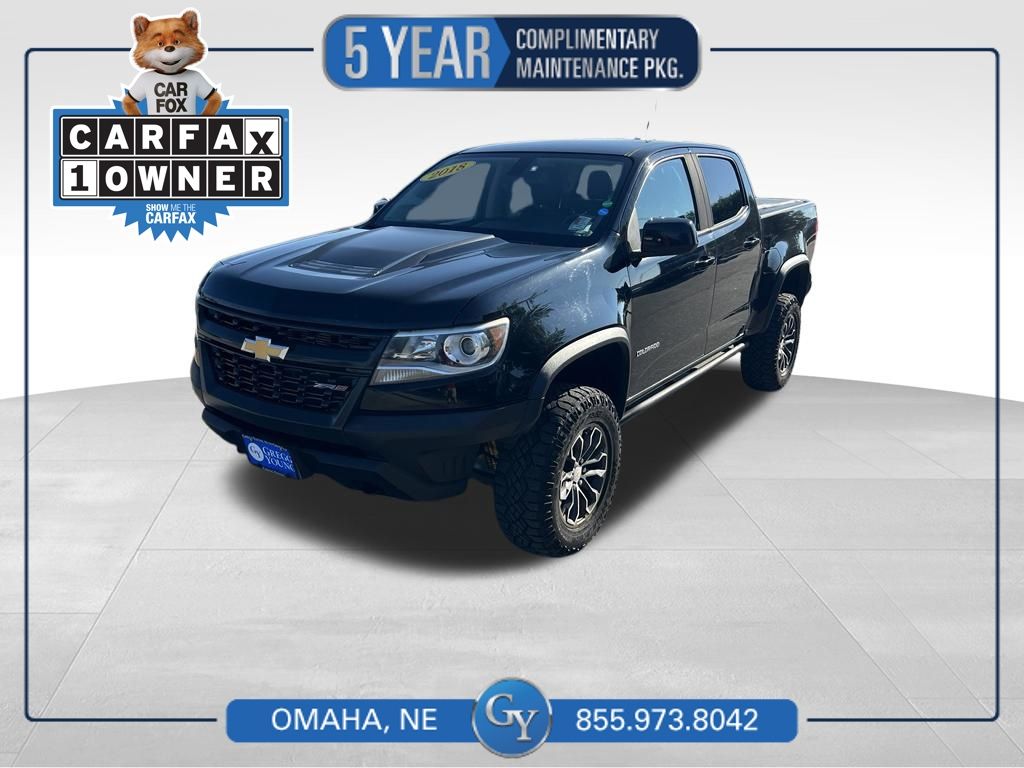 Black 2018 Chevrolet Colorado Pickup Truck Four-Wheel Drive 8-Speed Automatic