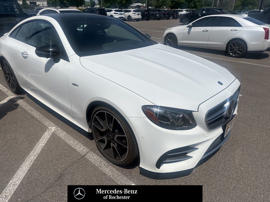 Polar White 2019 Mercedes-Benz E-Class AMG E 53 Coupe 4MATIC+ Coupe All-Wheel Drive 9-Speed Automatic