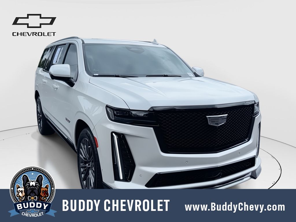 Crystal White Tricoat 2024 Cadillac Escalade-V SUV / Crossover All-Wheel Drive