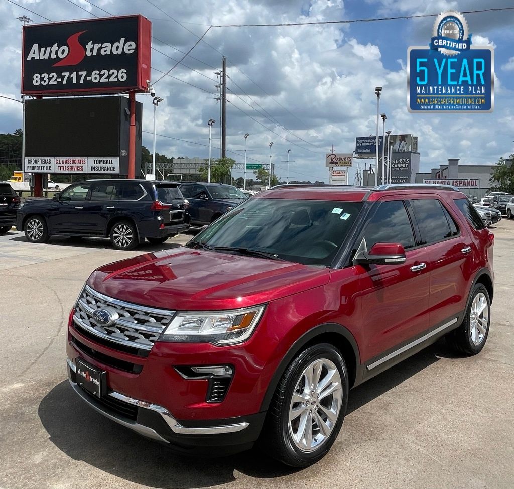 2018 Ford Explorer Limited Red at Bayway Cadillac of The Woodlands