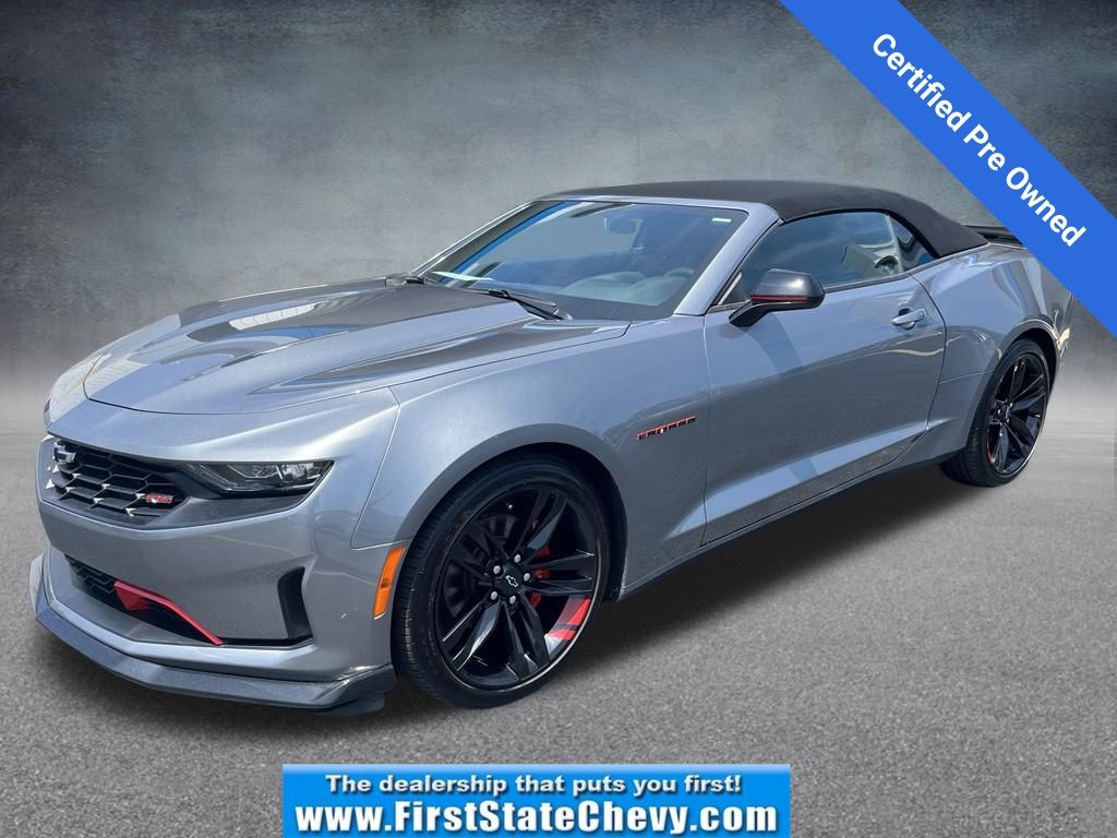 Gray (Satin Steel Metallic) 2020 Chevrolet Camaro Convertible Rear-Wheel Drive Automatic