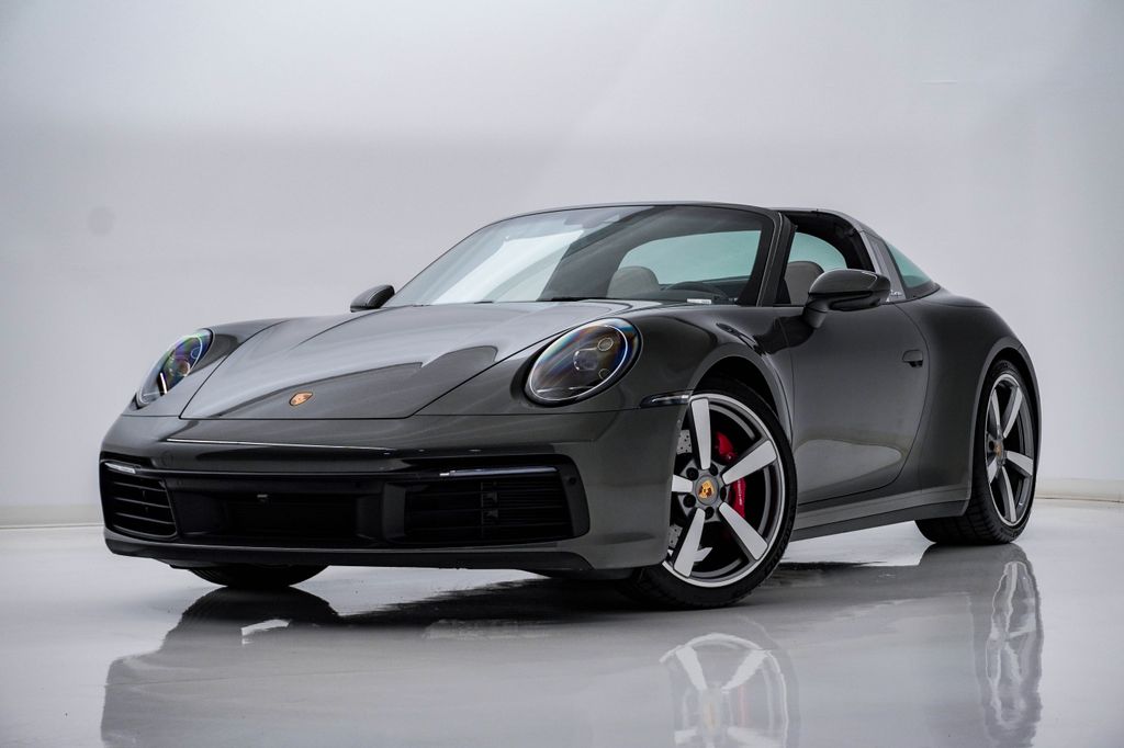 Aventurine Green Metallic 2024 Porsche 911 Targa 4S Cabriolet AWD Convertible All-Wheel Drive 8-Speed Automatic