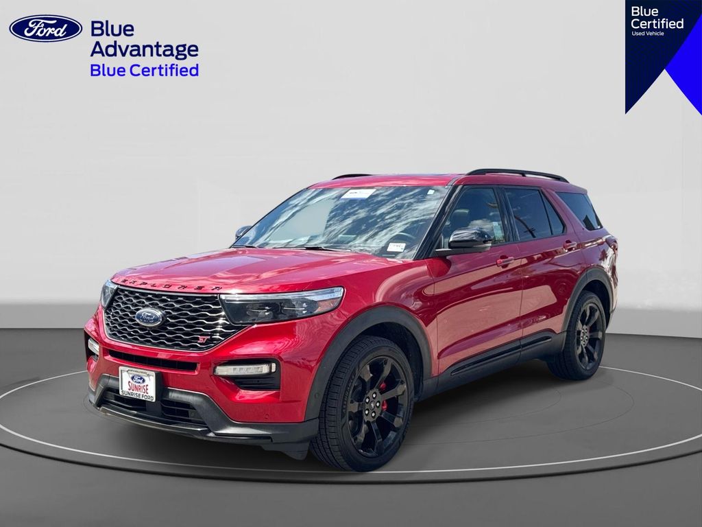 Red Metallic 2022 Ford Explorer ST AWD SUV / Crossover All-Wheel Drive Automatic