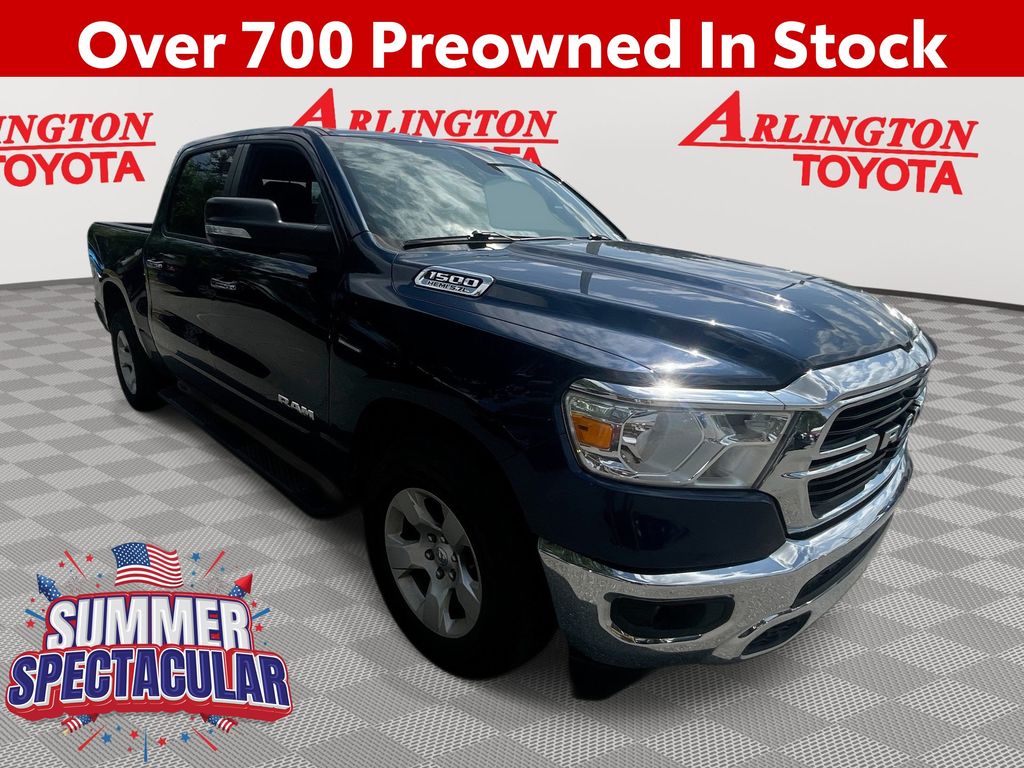 Patriot Blue Pearlcoat 2019 RAM 1500 Pickup Truck 4X2 8-Speed Automatic