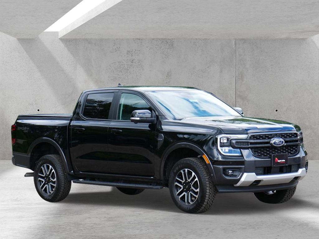 Shadow Black 2024 Ford Ranger Pickup Truck Four-Wheel Drive Automatic