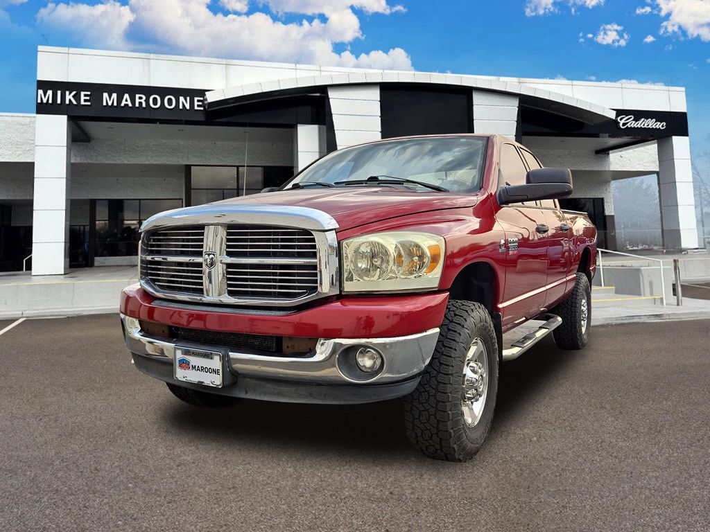 Inferno Red Crystal PC/Mineral Gray Met CC 2009 Dodge RAM 2500 Pickup Truck Four-Wheel Drive 6-Speed Automatic