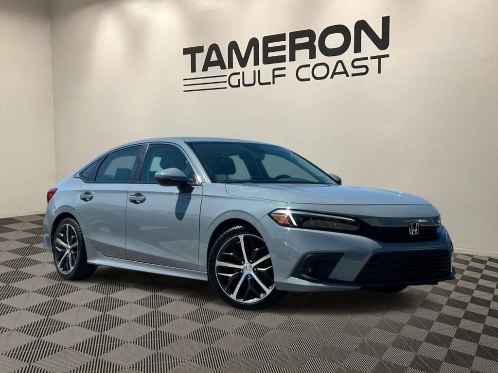 Sonic Gray Pearl 2024 Honda Civic Touring FWD Sedan Front-Wheel Drive Continuously Variable Transmission