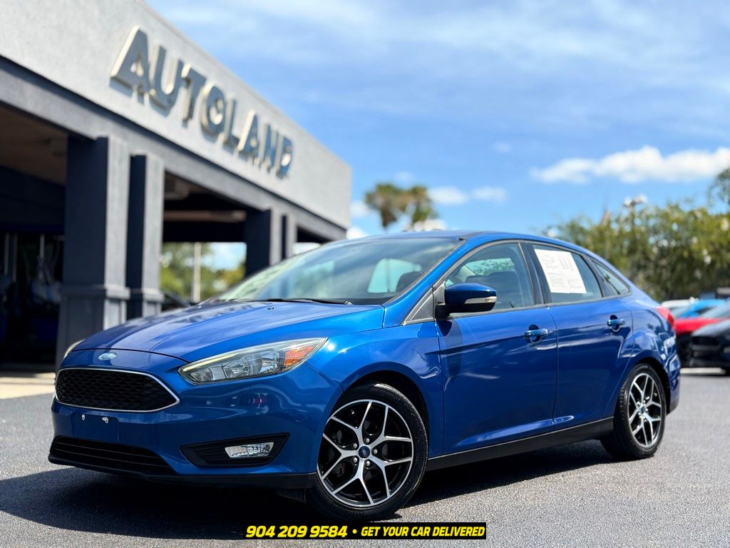 Lightning Blue Metallic 2018 Ford Focus Sedan Front-Wheel Drive 6-Speed Automatic