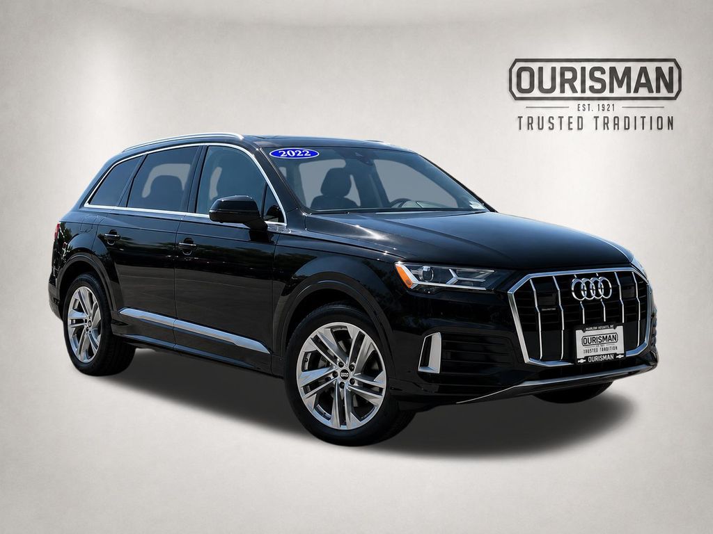 Mythos Black Metallic 2022 Audi Q7 SUV / Crossover All-Wheel Drive 8-Speed Automatic