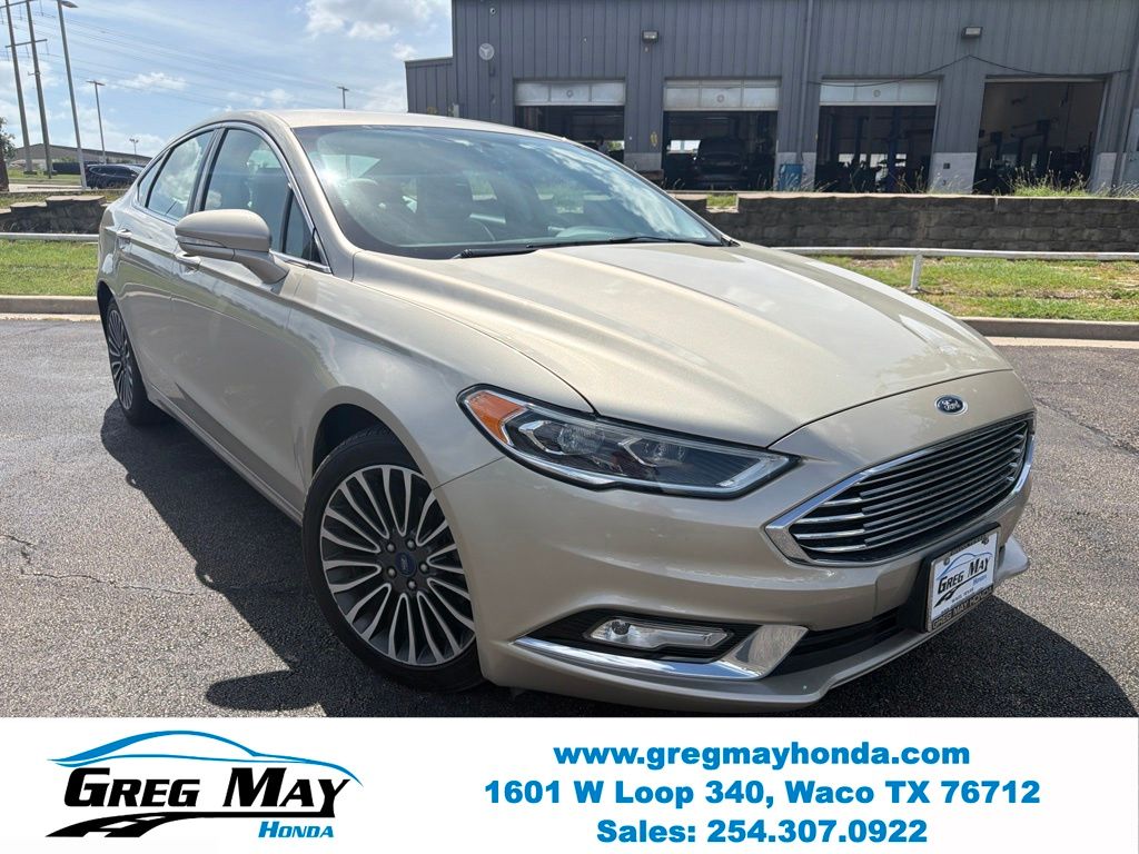 White Gold 2017 Ford Fusion Sedan All-Wheel Drive 6-Speed Automatic