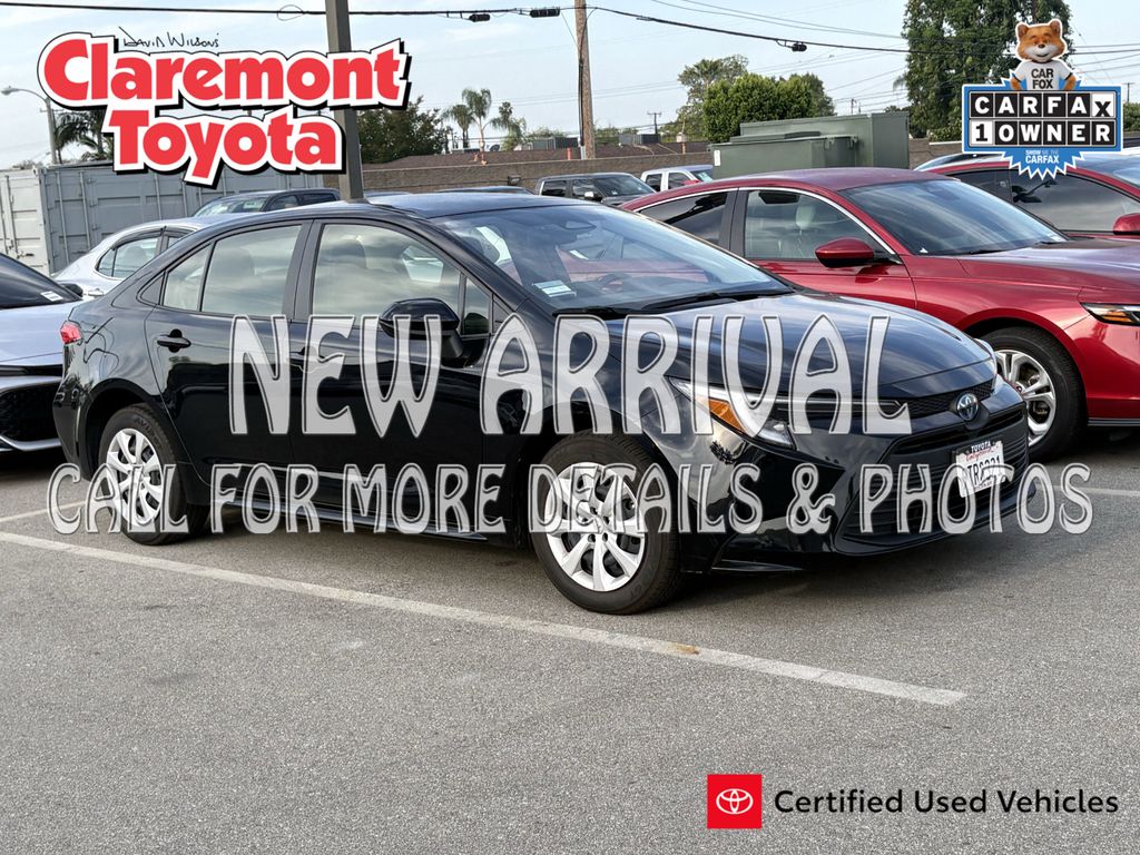 Midnight Black Metallic 2025 Toyota Corolla Hybrid LE FWD Sedan Front-Wheel Drive Continuously Variable Transmission