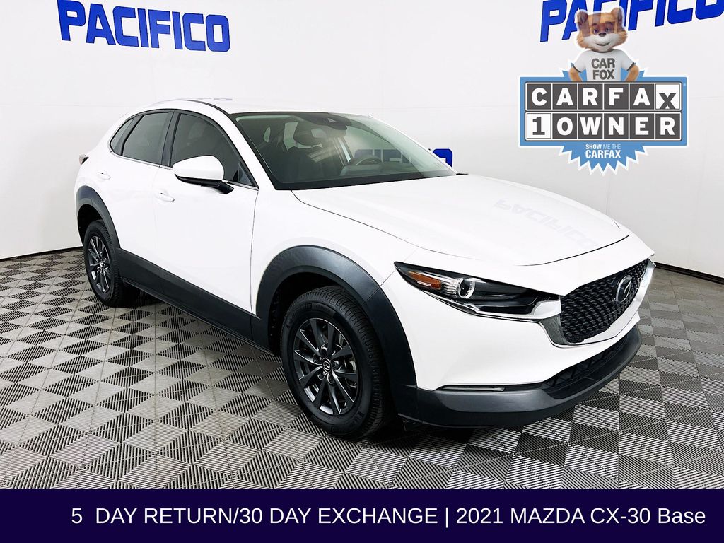 Snowflake White Pearl Mica 2021 Mazda CX-30 2.5 S AWD SUV / Crossover All-Wheel Drive 6-Speed Automatic