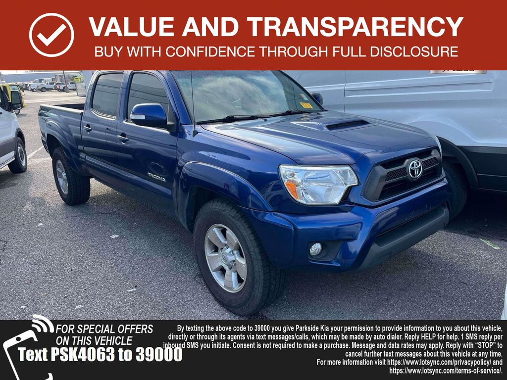 Blue Ribbon Metallic 2015 Toyota Tacoma Pickup Truck Four-Wheel Drive 5-Speed Automatic